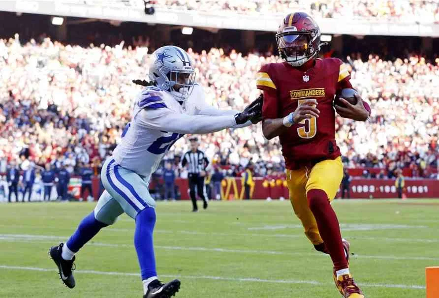 washington commanders vs dallas cowboys match player stats