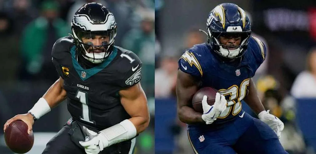 Chargers vs Philadelphia Eagles Match Player Stats